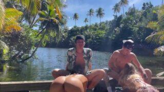 Stella Barey Public Foursome Leaked