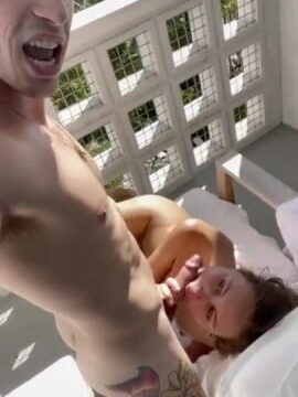 Stella Barey Nude Balcony Blowjob Video Leaked OnlyFans
