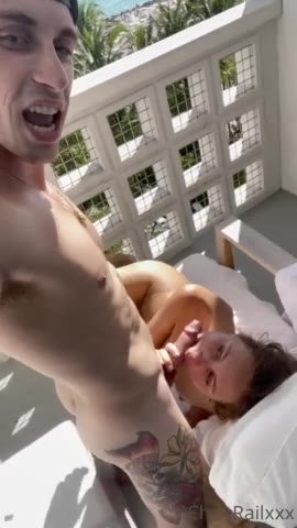 Stella Barey Nude Balcony Blowjob Video Leaked OnlyFans