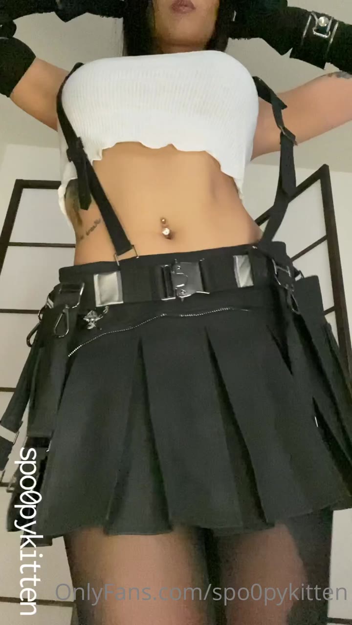 Spoopy moves sensually as she shows you her new cosplay