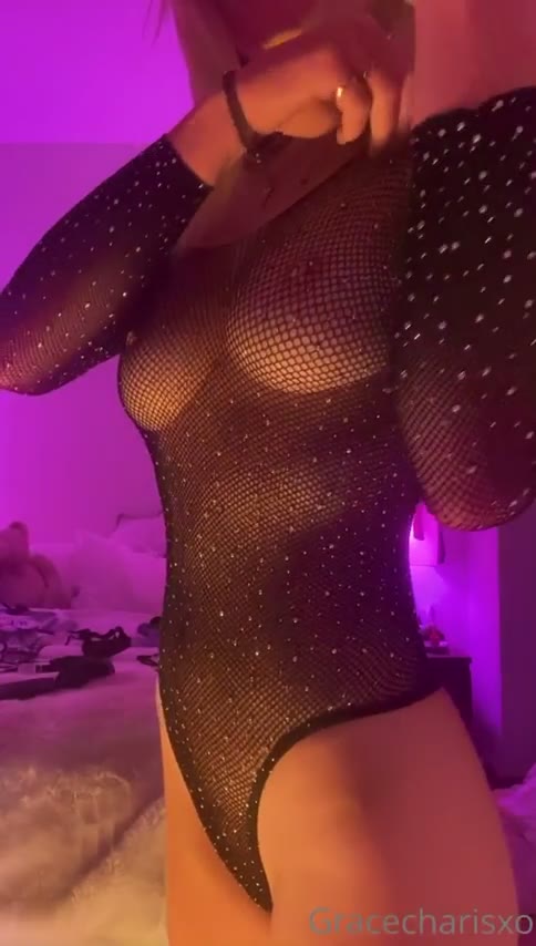 Dazzling  Sweating youtuber Grace Charis Nude OF