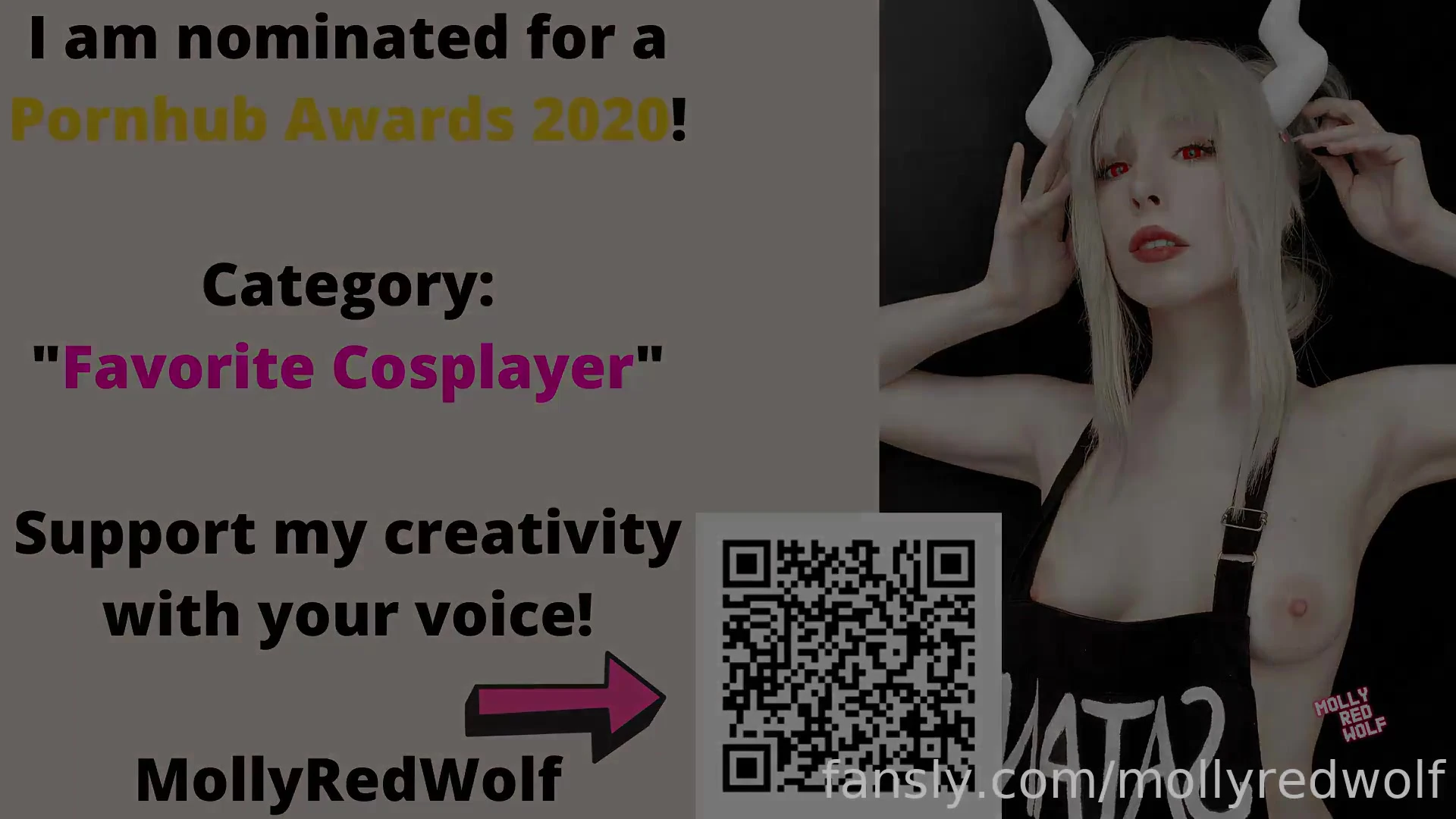 Affectionate Dripping cosplayer MollyRedWolf tits pic