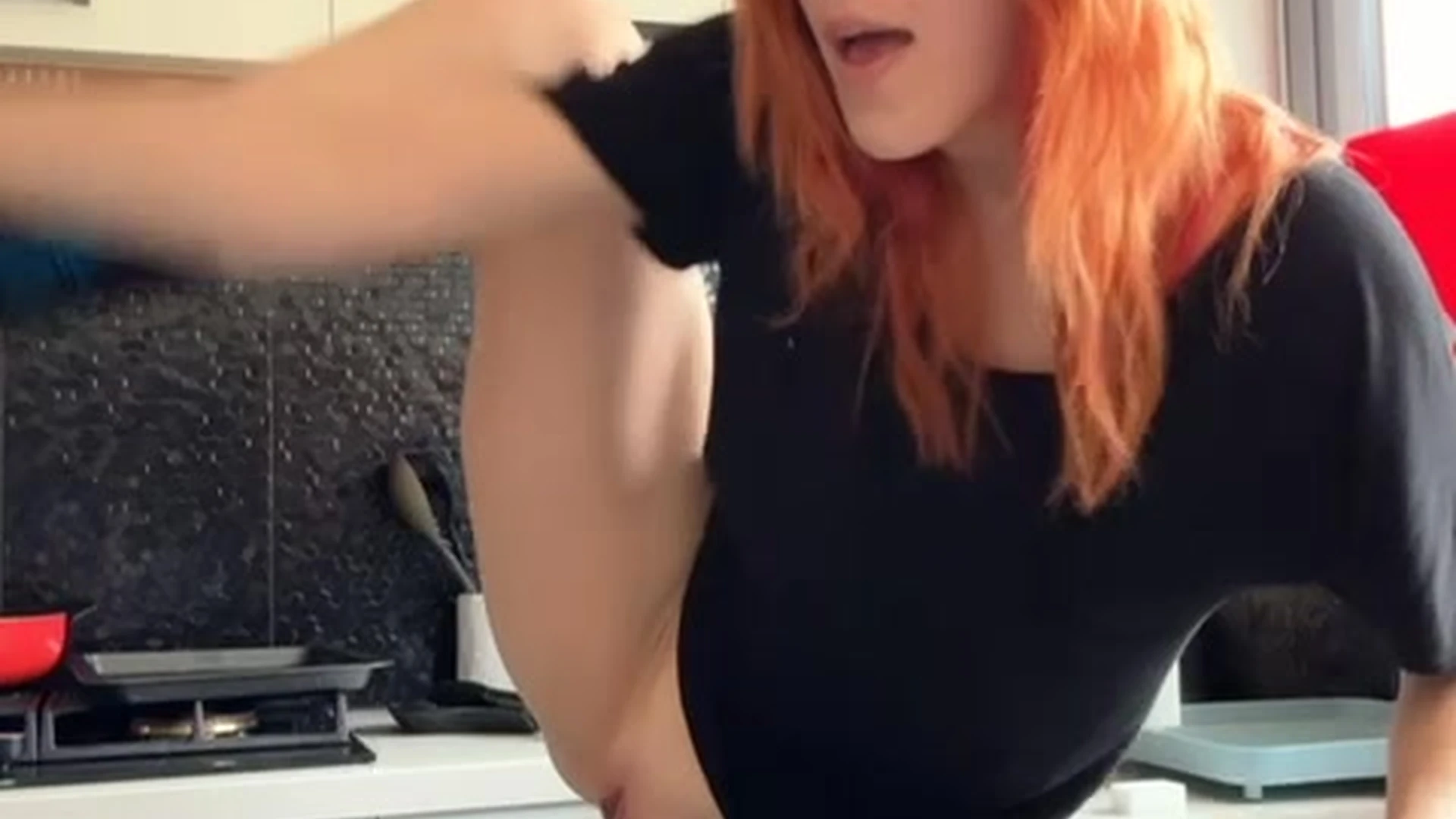 Angelic sucking brunette Molly Stewart tits