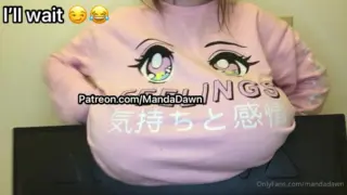 impressive big natural tits Amanda Love naked
